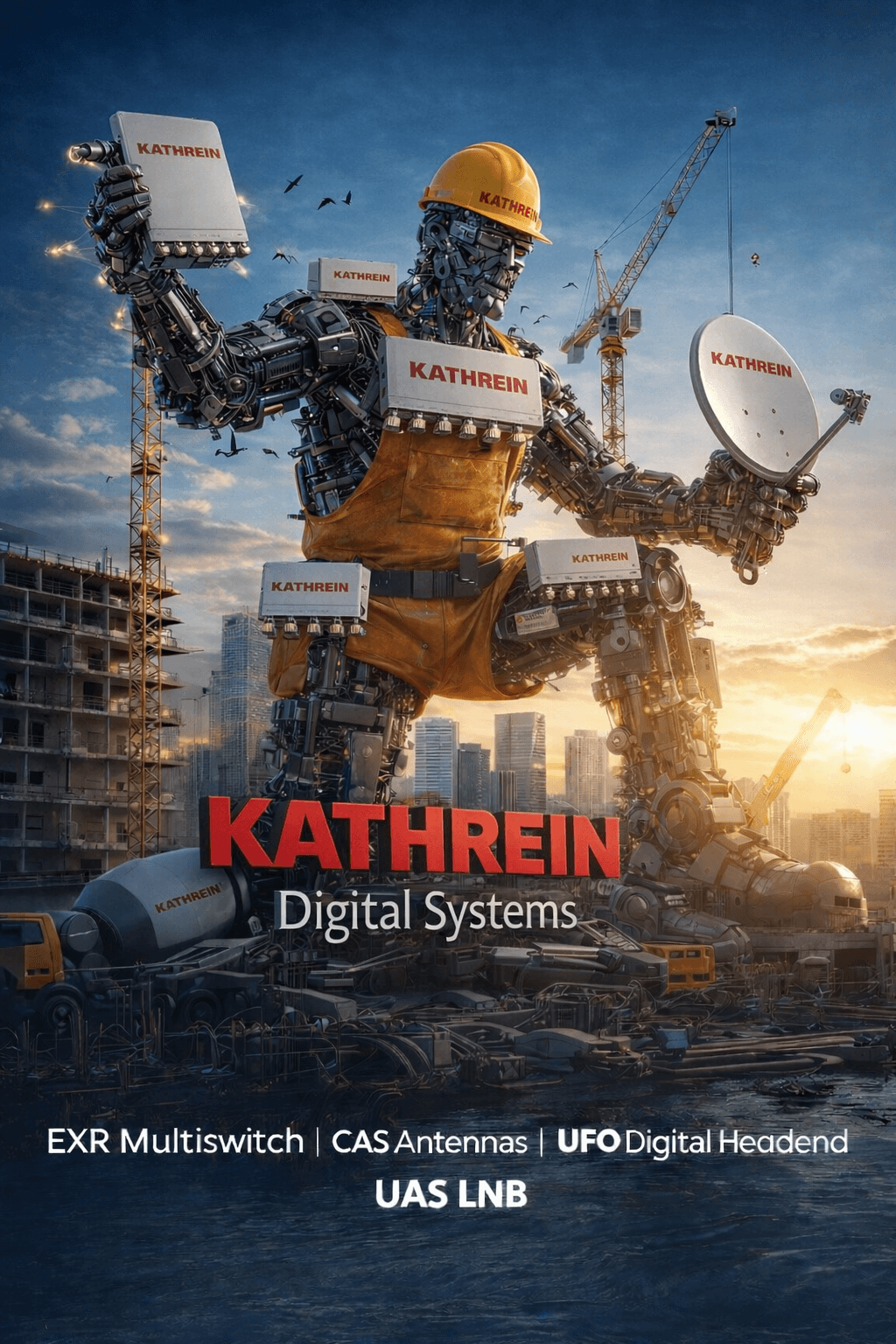 The giant of digital headends, coaxial cables, and Kathrein products
